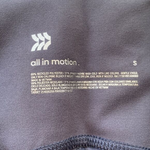 All in motion Leggings Flex High Rise Legging Size‎ S Long 7/8 slate gray - Picture 5 of 10